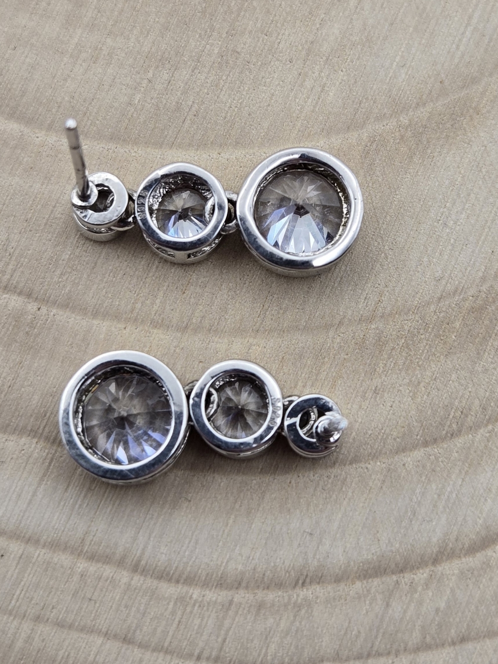 ✨ 925 Sterling Silver Cubic Zirconia Drop Earrings – New ✨ - Picture 4 of 6
